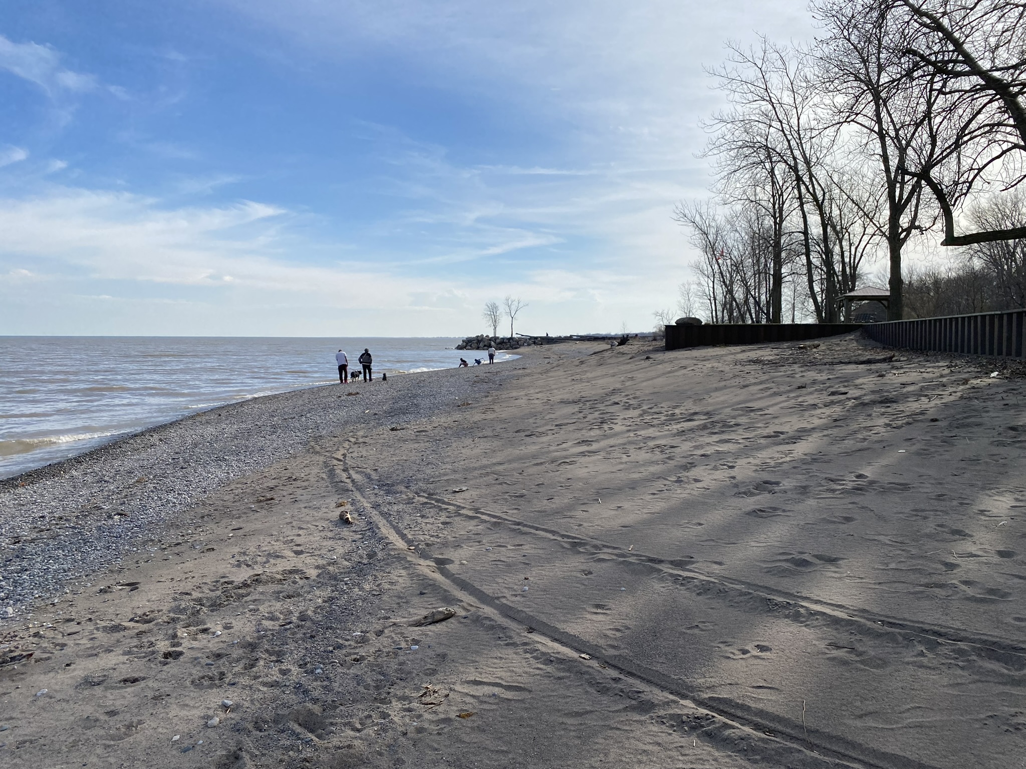 Lake Erie beach and shoreline